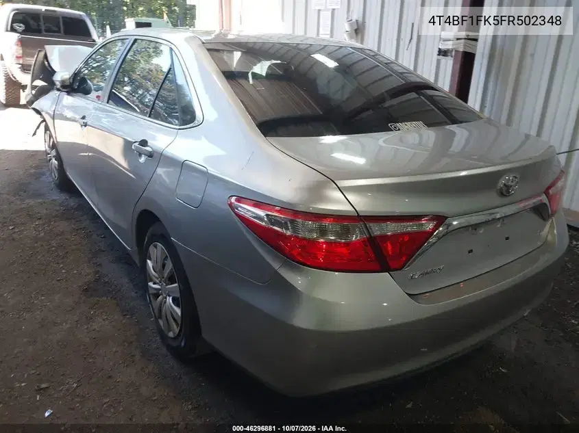 2015 Toyota Camry Le VIN 4T4BF1FK5FR502348 фото 3