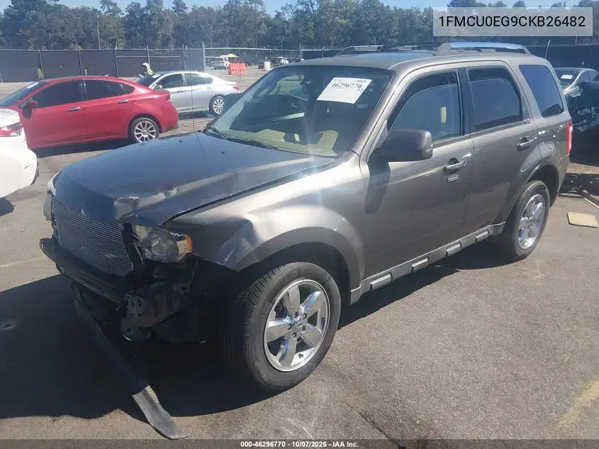 2012 Ford Escape Limited VIN 1FMCU0EG9CKB26482 фото 3