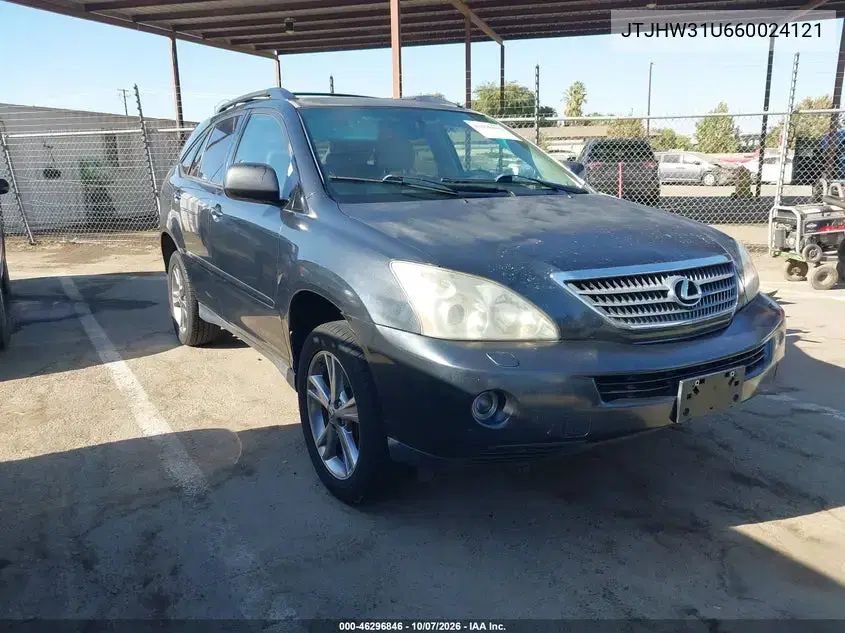 JTJHW31U660024121 — 2006 Lexus RX, естественный износ, фото до ремонта