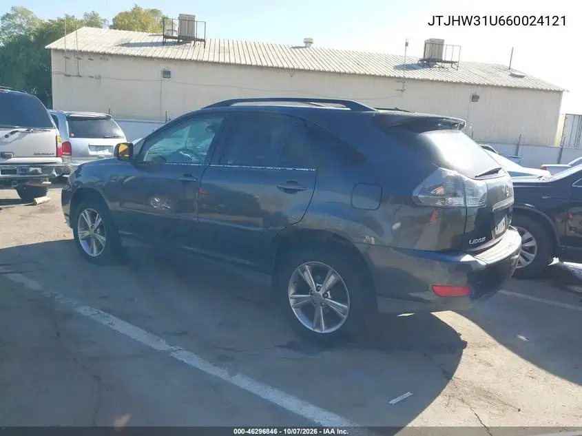 2006 Lexus Rx 400H VIN JTJHW31U660024121 фото 3