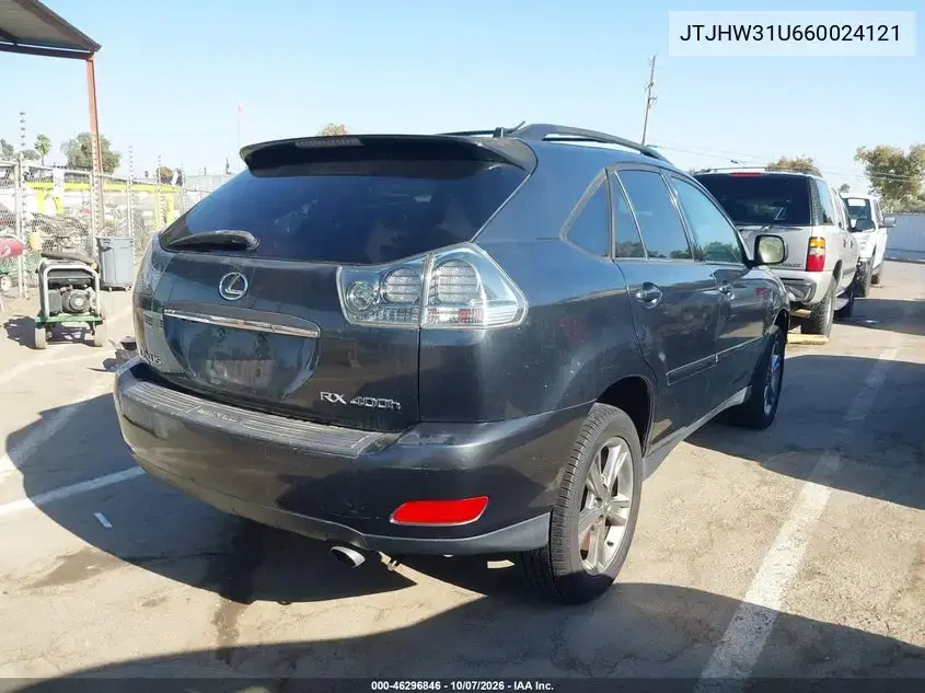 2006 Lexus Rx 400H VIN JTJHW31U660024121 фото 4