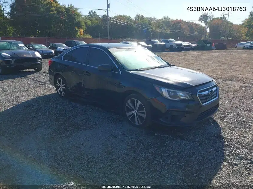 2018 Subaru Legacy 2.5I VIN 4S3BNAA64J3018763 фото 2