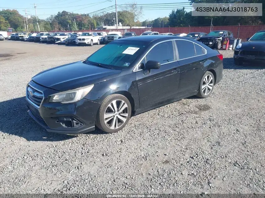 2018 Subaru Legacy 2.5I VIN 4S3BNAA64J3018763 фото 3