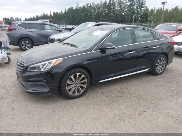 2015 Hyundai Sonata Sport VIN 5NPE34AF9FH086394 фото 2