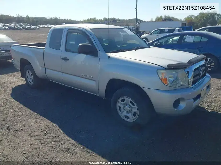 5TETX22N15Z108454 — 2005 Toyota Tacoma, естественный износ, фото до ремонта