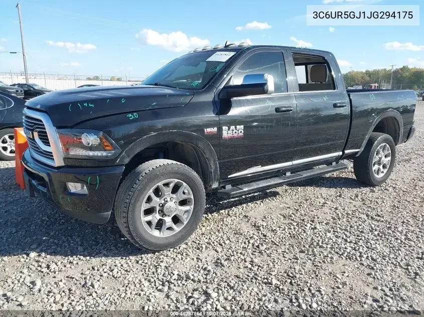 2018 Ram 2500 Limited 4X4 6'4 Box VIN 3C6UR5GJ1JG294175 фото 2
