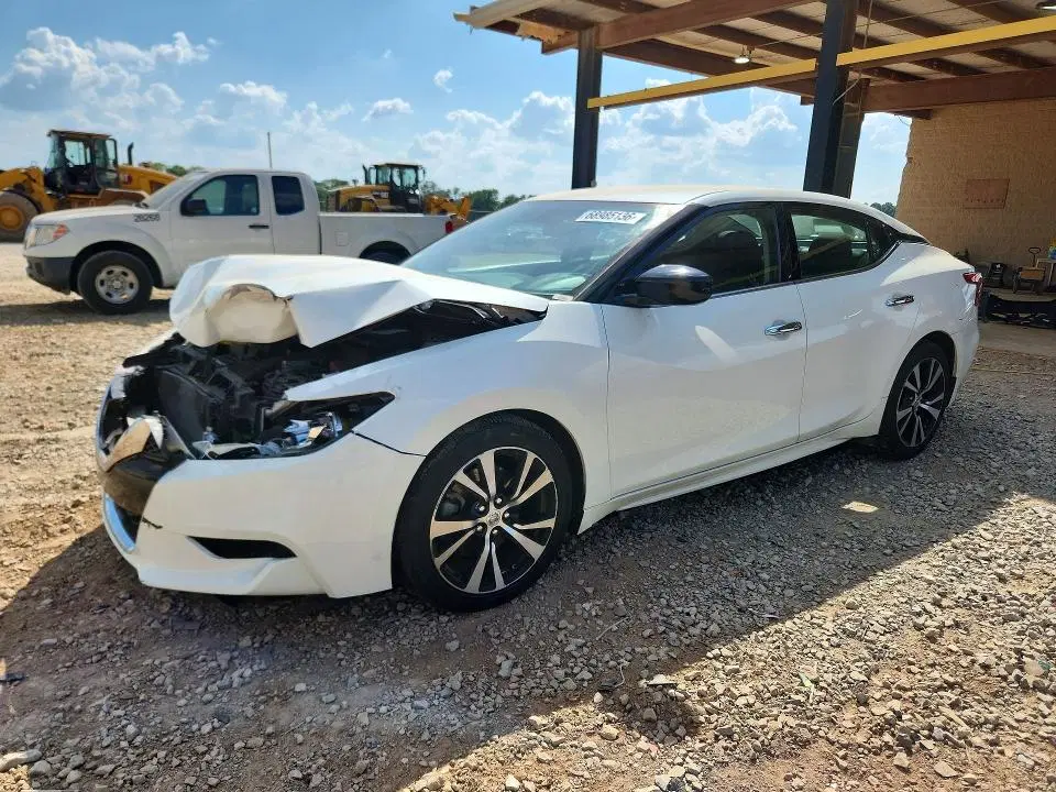 1N4AA6APXJC399344 — 2018 Nissan Maxima, Передняя часть, фото до ремонта