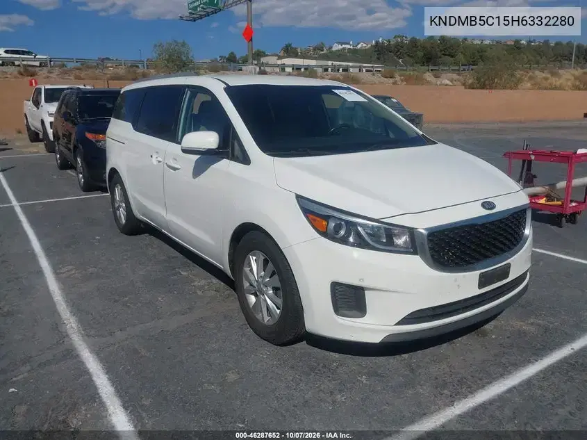 2017 Kia Sedona Lx VIN KNDMB5C15H6332280 фото 2