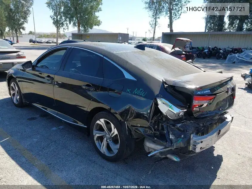 2018 Honda Accord Ex VIN 1HGCV1F42JA157721 фото 4