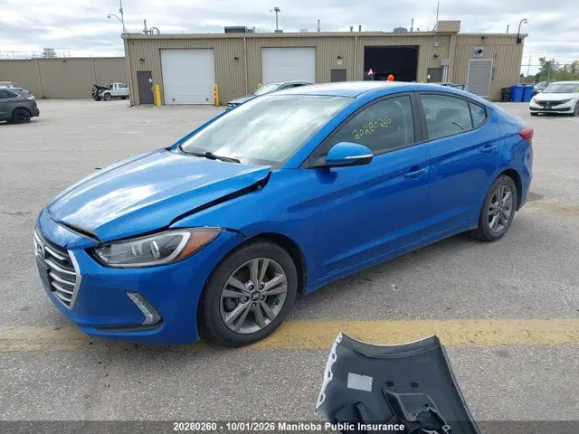 2017 Hyundai ELANTRA GL VIN KMHD84LF4HU326580 фото 2