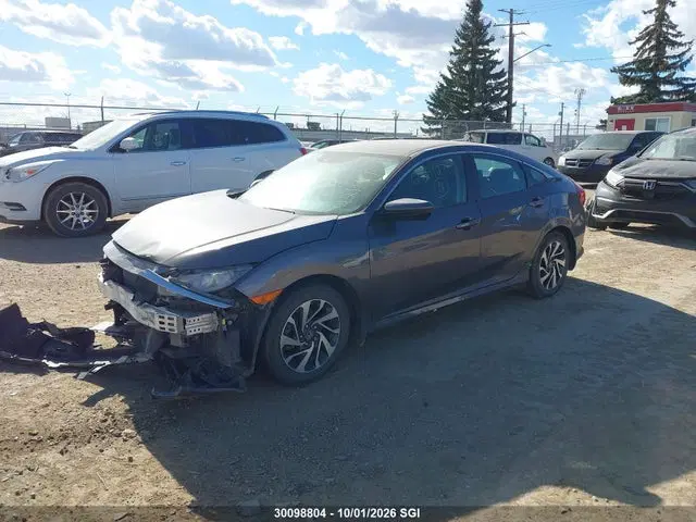 2018 Honda Civic Lx VIN 2HGFC2F62JH022184 фото 2