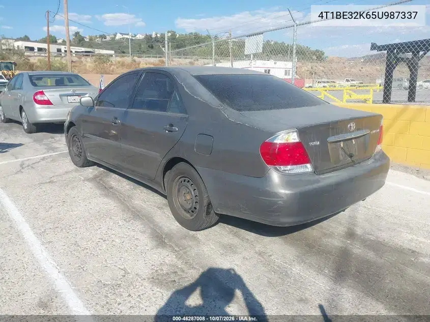 2005 Toyota Camry Le VIN 4T1BE32K65U987337 фото 3