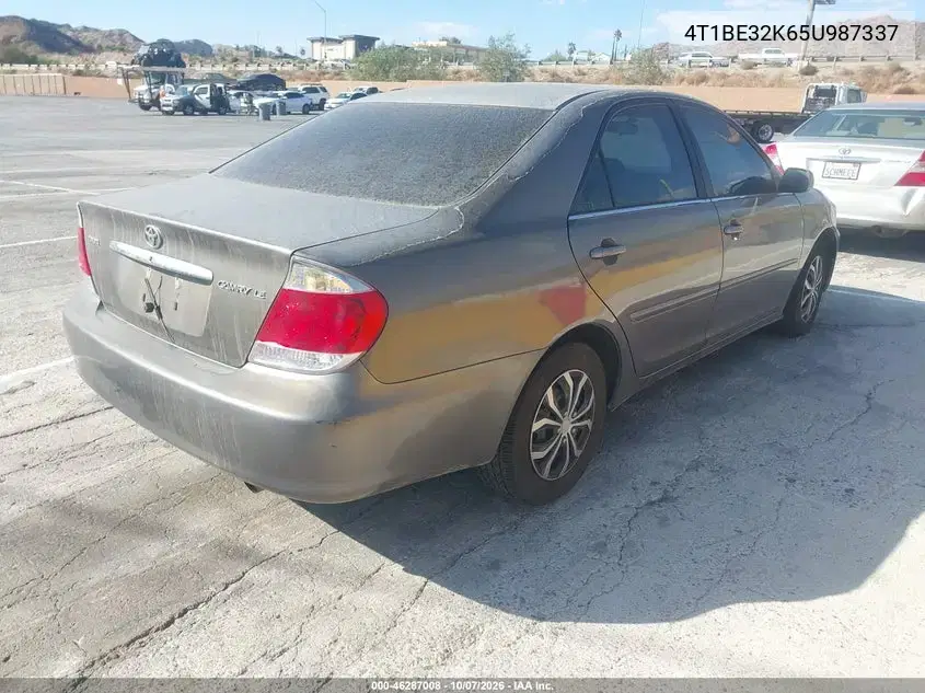 2005 Toyota Camry Le VIN 4T1BE32K65U987337 фото 4