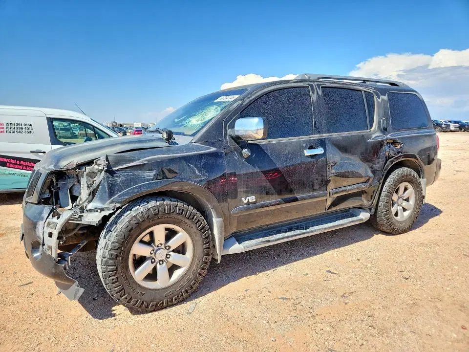5N1BA08D88N633398 — 2008 Nissan Armada, передняя часть, фото до ремонта