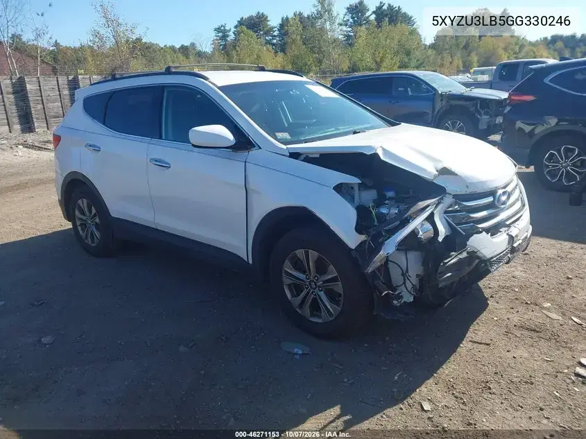 5XYZU3LB5GG330246 — 2016 Hyundai Santa FE, Спереди справа, фото до ремонта