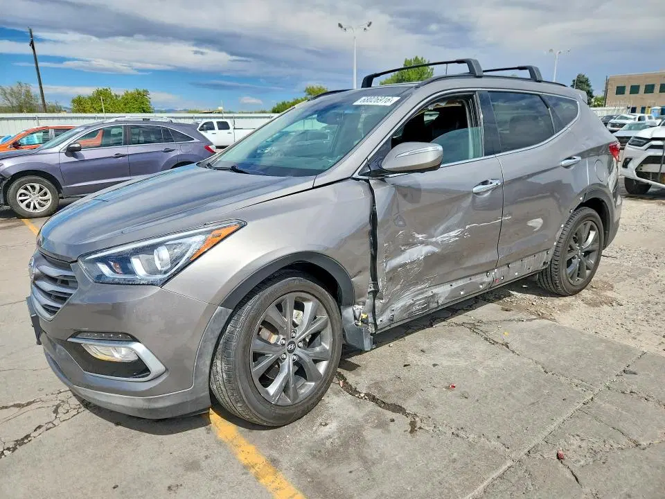 5XYZWDLA7HG413301 — 2017 Hyundai Santa FE Sport, боковая часть, фото до ремонта