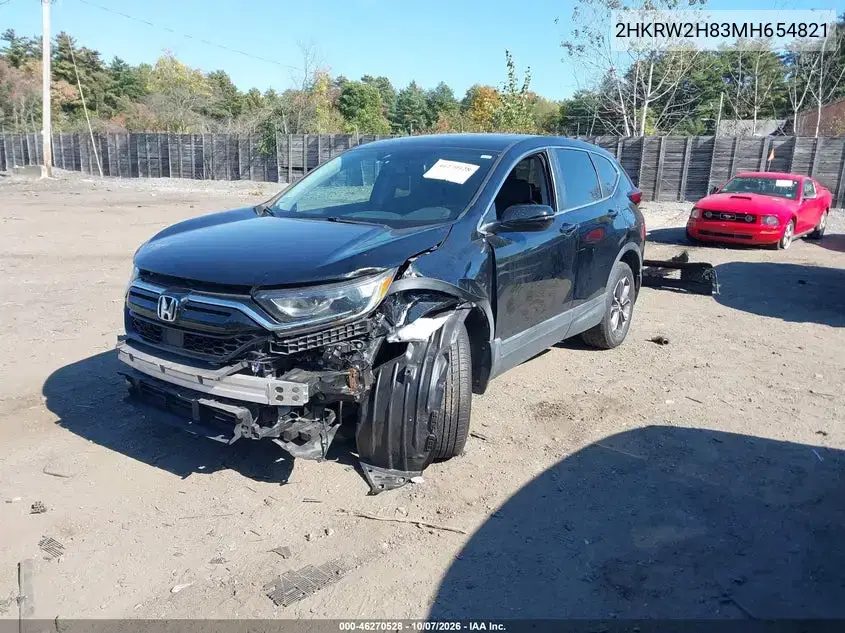 2021 Honda Cr-V Awd Ex-L VIN 2HKRW2H83MH654821 фото 3