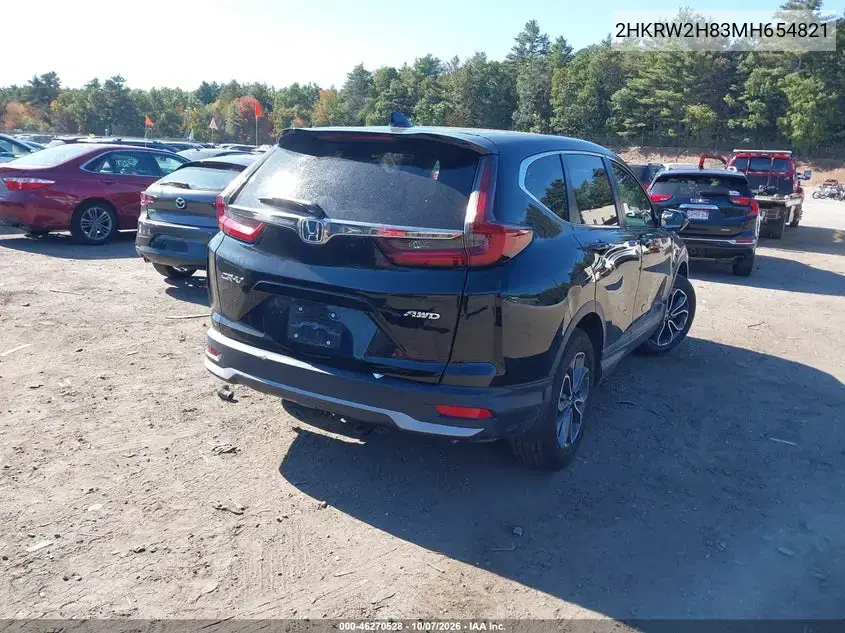2021 Honda Cr-V Awd Ex-L VIN 2HKRW2H83MH654821 фото 5