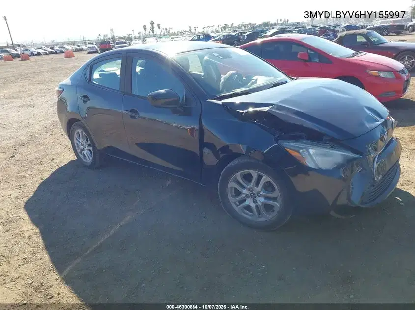 2017 Toyota Yaris Ia VIN 3MYDLBYV6HY155997 фото 2