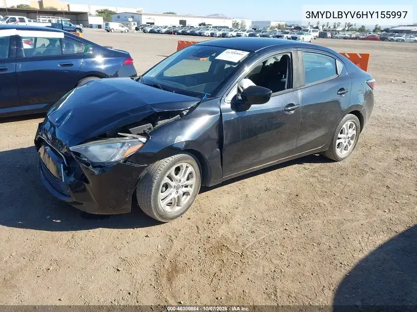 2017 Toyota Yaris Ia VIN 3MYDLBYV6HY155997 фото 3