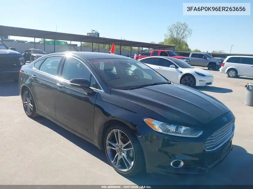 3FA6P0K96ER263656 — 2014 Ford Fusion, Задняя часть, фото до ремонта