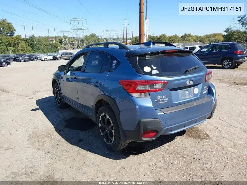 2021 Subaru Crosstrek Premium VIN JF2GTAPC1MH317161 фото 4
