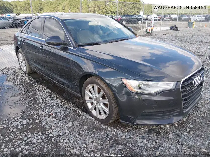 WAUGFAFC5DN058454 — 2013 Audi A6, естественный износ, фото до ремонта