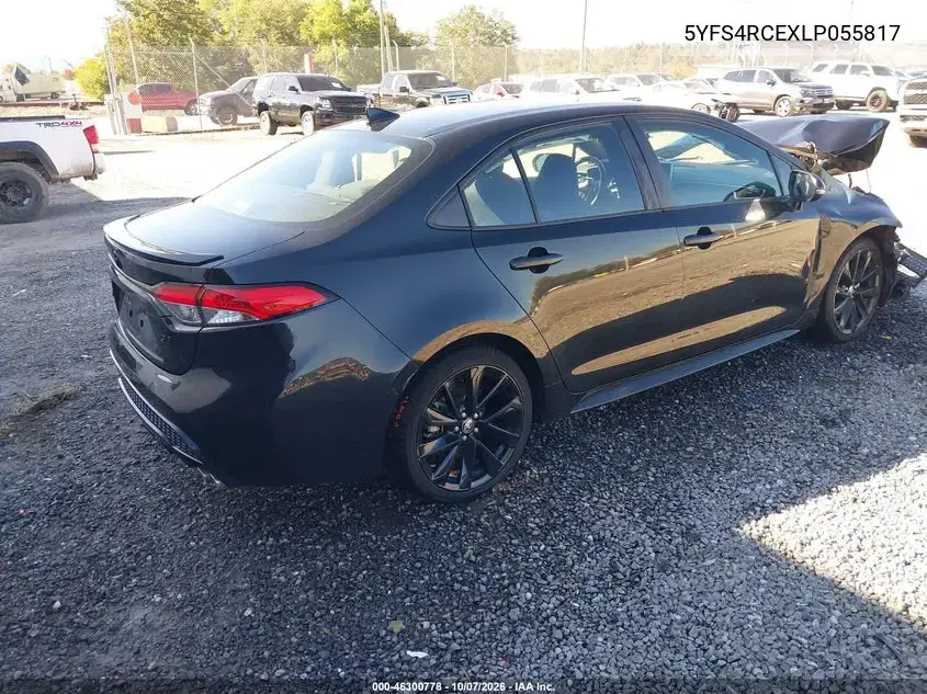 2020 Toyota Corolla Se Nightshade Edition VIN 5YFS4RCEXLP055817 фото 4