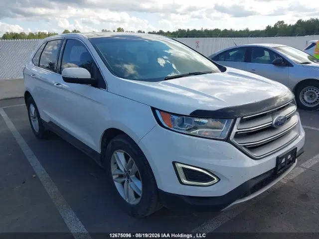 2FMPK3J91JBB91575 — 2018 Ford Edge SEL, задняя часть, фото до ремонта
