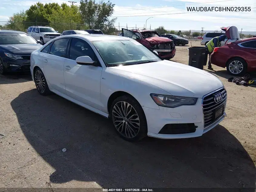WAUD8AFC8HN029355 — 2017 Audi A6, Спереди справа, фото до ремонта