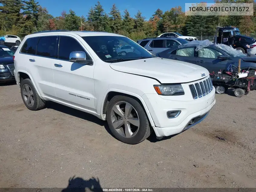 1C4RJFCG1EC171572 — 2014 Jeep Grand Cherokee, Левая сторона, фото до ремонта