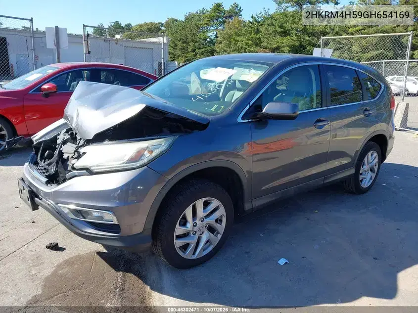 2016 Honda Cr-V Ex VIN 2HKRM4H59GH654169 фото 3