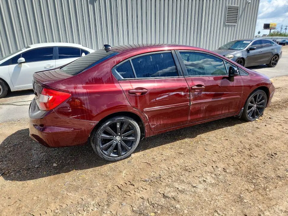 2012 HONDA CIVIC VIN 2HGFB2F58CH541110 фото 4