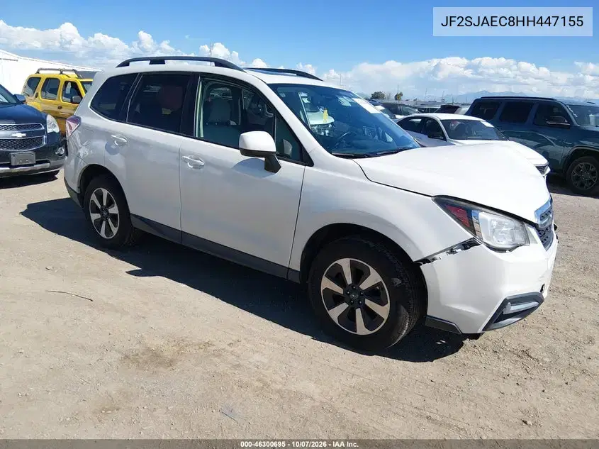 2017 Subaru Forester 2.5I Premium VIN JF2SJAEC8HH447155 фото 2