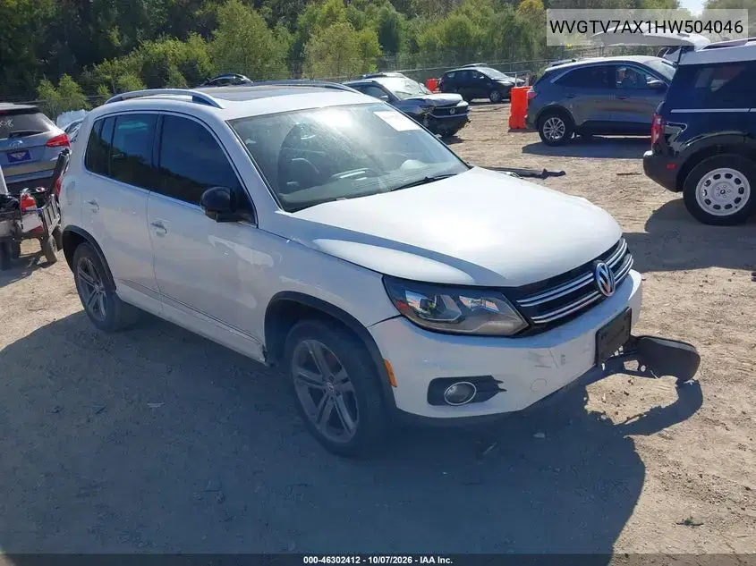 WVGTV7AX1HW504046 — 2017 Volkswagen Tiguan, Передний левый, фото до ремонта
