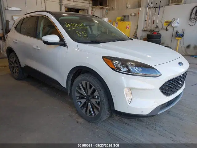 1FMCU9J9XLUB52072 — 2020 Ford Escape Titanium, град, фото до ремонта