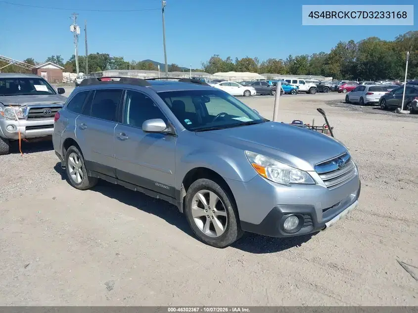 4S4BRCKC7D3233168 — 2013 Subaru Outback, естественный износ, фото до ремонта