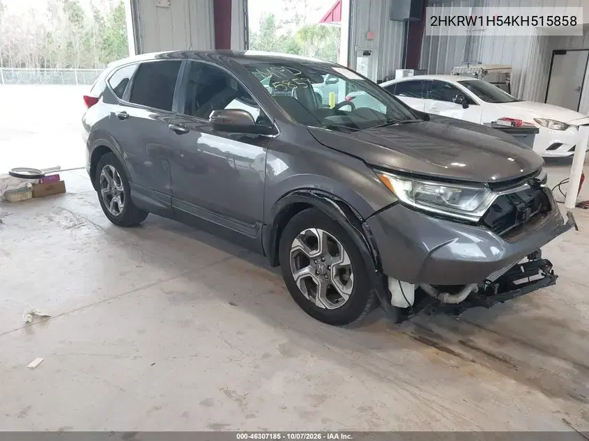 2HKRW1H54KH515858 — 2019 Honda CR-V, передняя часть, фото до ремонта