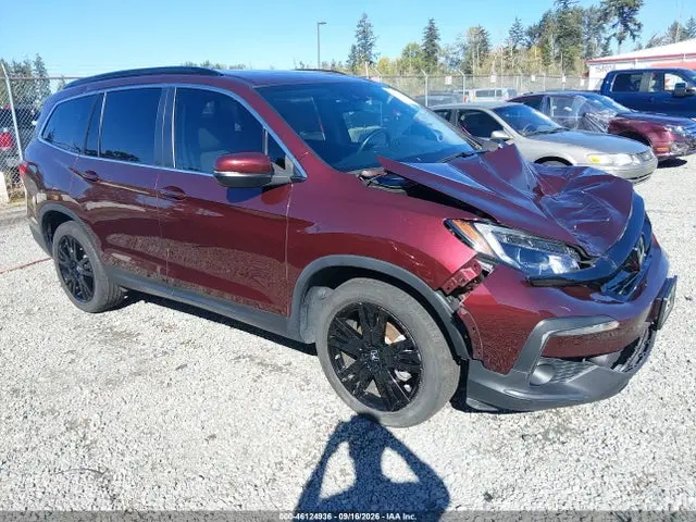 5FNYF6H2XNB069183 — 2022 Honda Pilot AWD Special Edition, Передняя часть, фото до ремонта