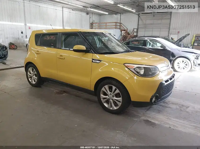KNDJP3A53G7251513 — 2016 Kia Soul, задняя часть, фото до ремонта