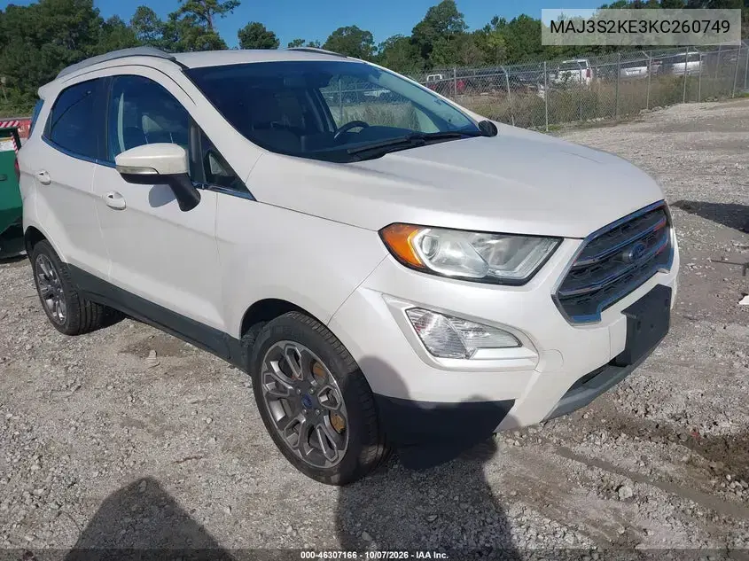MAJ3S2KE3KC260749 — 2019 Ford Ecosport, естественный износ, фото до ремонта