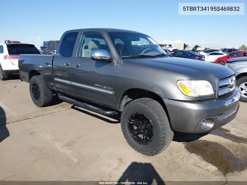 5TBRT34195S469832 — 2005 Toyota Tundra, задняя часть, фото до ремонта
