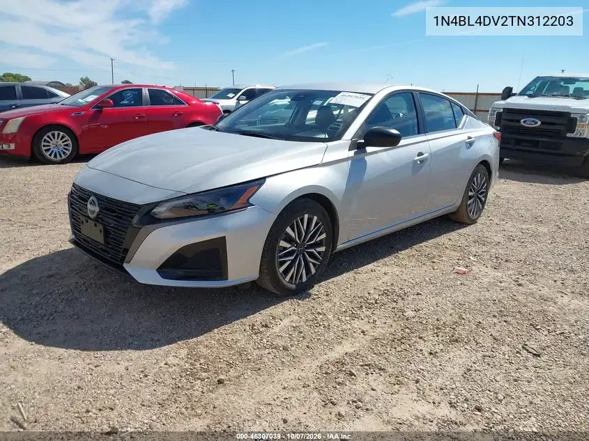 2026 Nissan Altima Sv Fwd VIN 1N4BL4DV2TN312203 фото 3