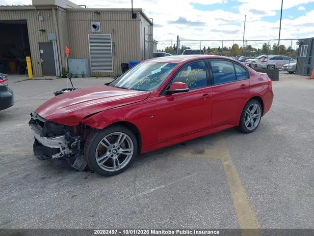 2014 BMW 335i Xdrive VIN WBA3B9C58EP458416 фото 2