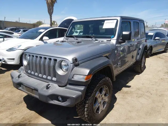 2018 Jeep Wrangler Unlimited Sport S 4x4 VIN 1C4HJXDG1JW134515 фото 2