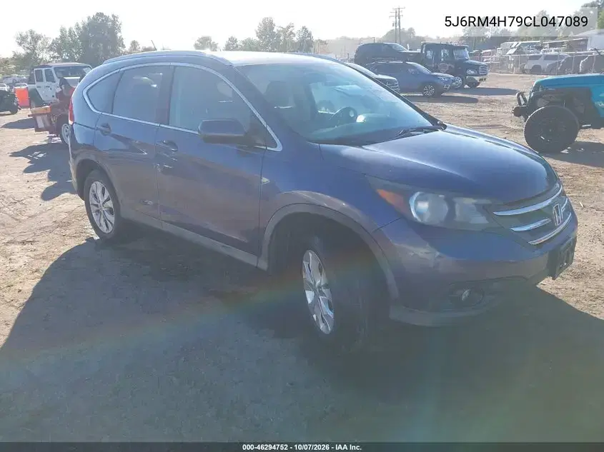 2012 Honda Cr-V Ex-L VIN 5J6RM4H79CL047089 фото 2