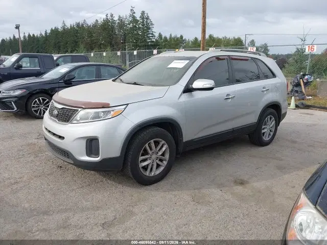 2015 KIA Sorento Lx V6 VIN 5XYKT4A79FG576787 фото 2