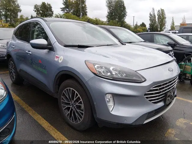 1FMCU0LZXNUB05832 — 2022 Ford Escape Titanium, Left Side, фото до ремонта