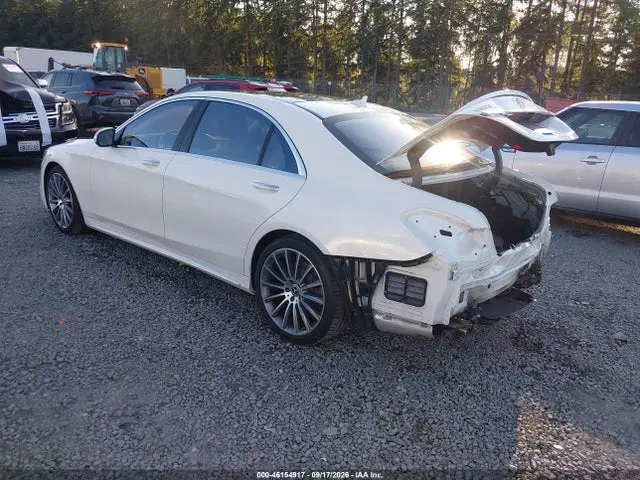 2020 Mercedes-Benz S 560 4matic VIN W1KUG8GB9LA531429 фото 3
