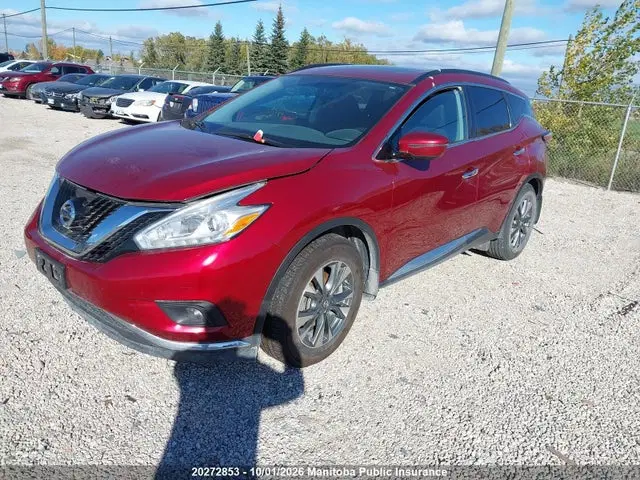 2017 Nissan MURANO SV VIN 5N1AZ2MH7HN189343 фото 2